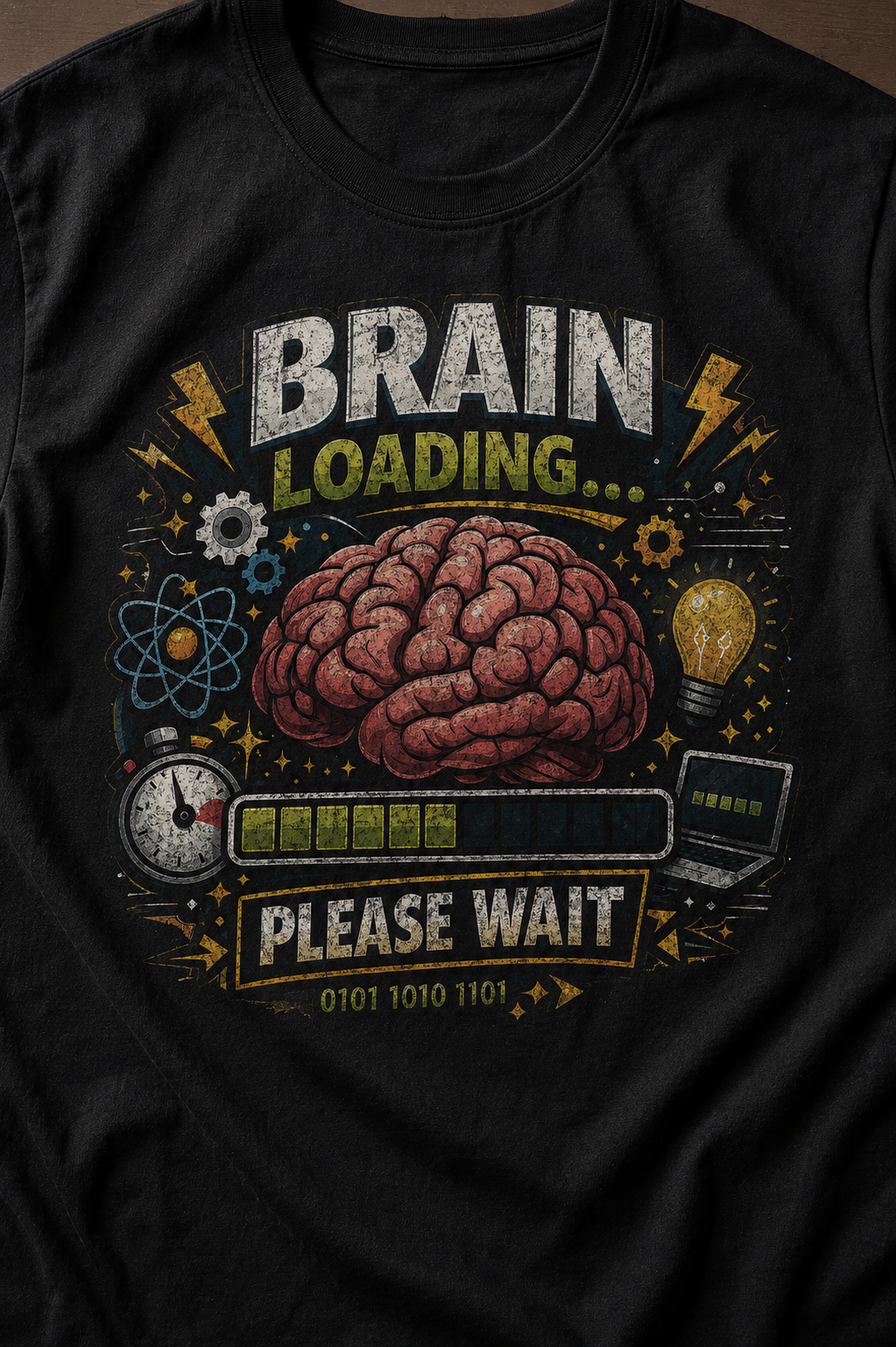 Brain Loading... Please Wait | Funny Overthinker T-Shirt