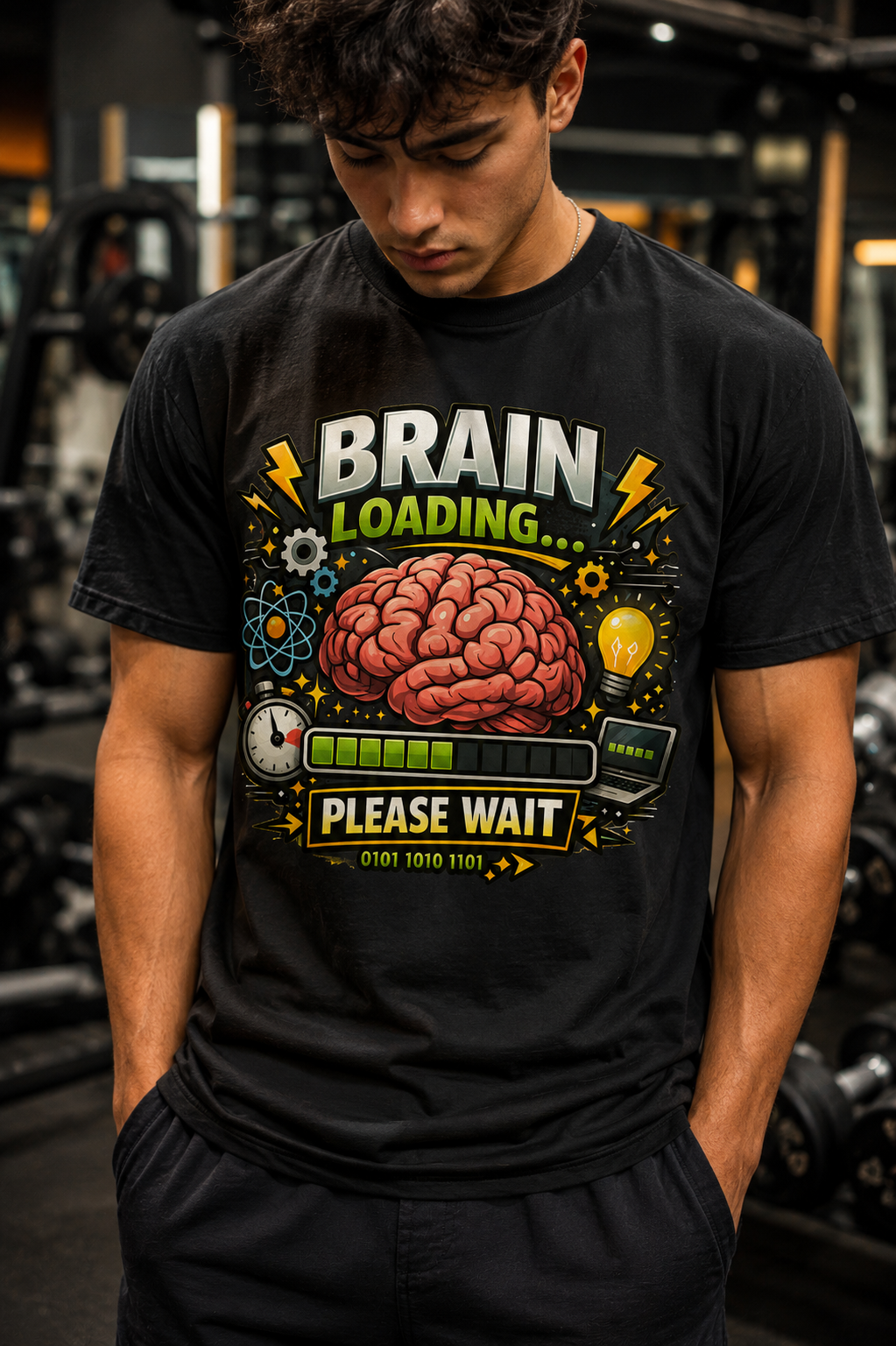 Brain Loading... Please Wait | Funny Overthinker T-Shirt