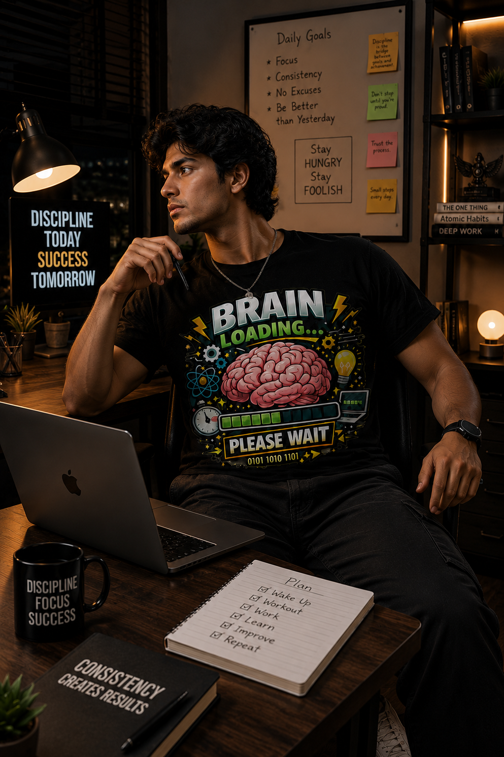 Brain Loading... Please Wait | Funny Overthinker T-Shirt